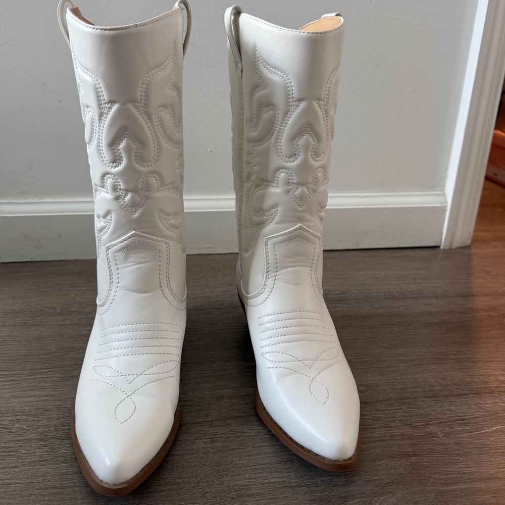 White Cowboy Boots Western - Picture 2 of 5